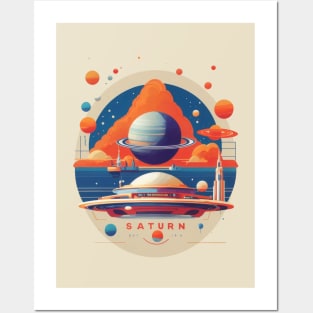 Retro Design Saturn Posters and Art